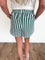 Prue Striped Boxer Shorts in Green