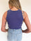 Lockyn Ribbed Tank in Washed Blue
