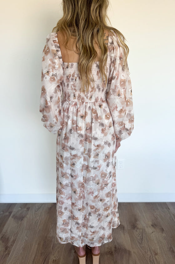 Lark Floral Square Neck Maxi Dress
