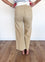 Aspen High Rise Wide Leg Jeans in Sand
