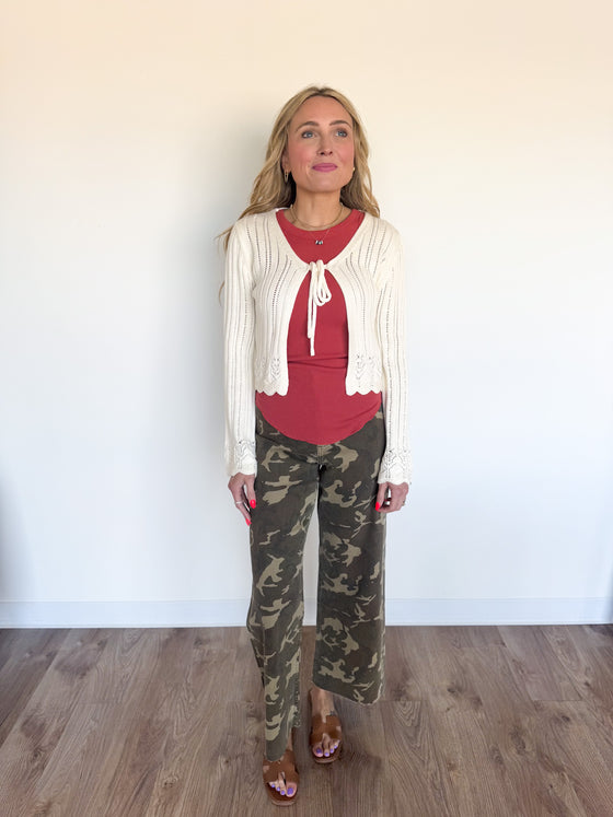 Piper Front Tie Cardigan
