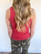 Merrin Ribbed Tank in Terracotta