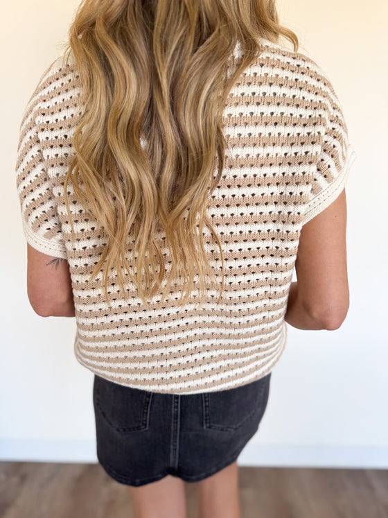 Nirvana Stripe Sweater Vest