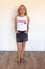 Leanna Short Denim Skirt in Black