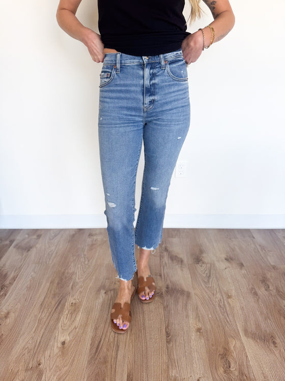Deborah Crop Flare Jeans