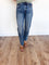 Cobalt Mid Rise Bowed Jeans