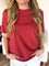 Camila Boxy Fit Tee in Red Pear