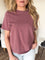 Camila Boxy Fit Tee in Rose Taupe