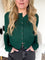 Willa Cable Cardigan in Dark Green
