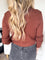 Willa Cable Cardigan in Chestnut