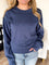 Celie Scuba Sweatshirt in Dusty Navy