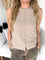 Fleur Ribbed Knit Button-Up Tank