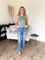 Alessia Ribbed Crop Tank in Dark Sage
