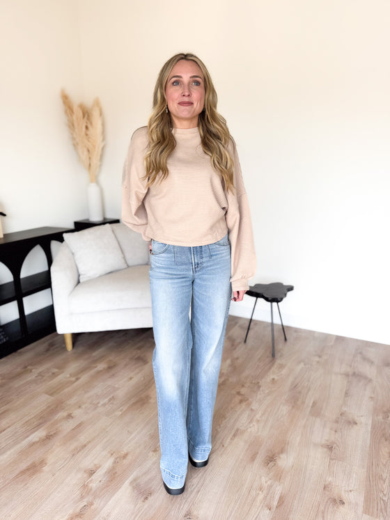Poppy High Rise Wide Leg Jeans