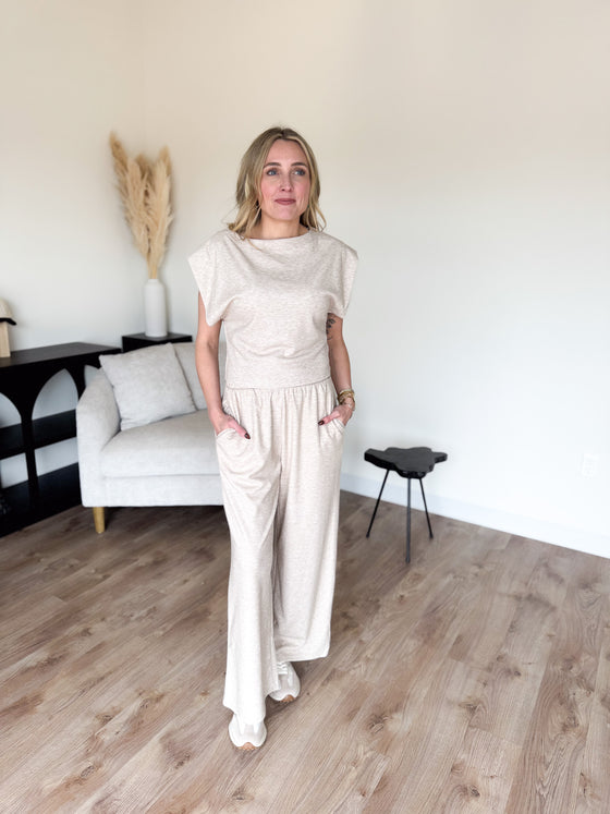 Tatiana Lounge Pants in Oatmeal