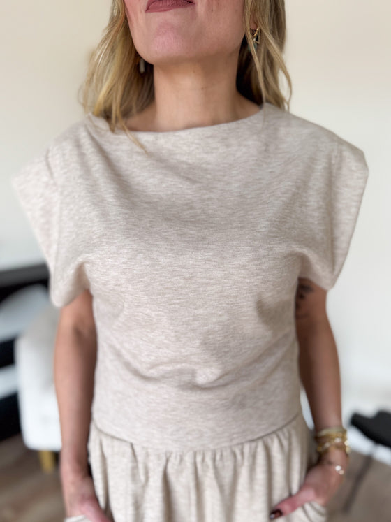 Zola Muscle Tank in Oatmeal