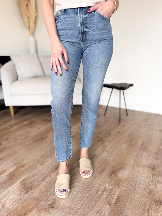 Tate High Rise Slim Ankle Jeans