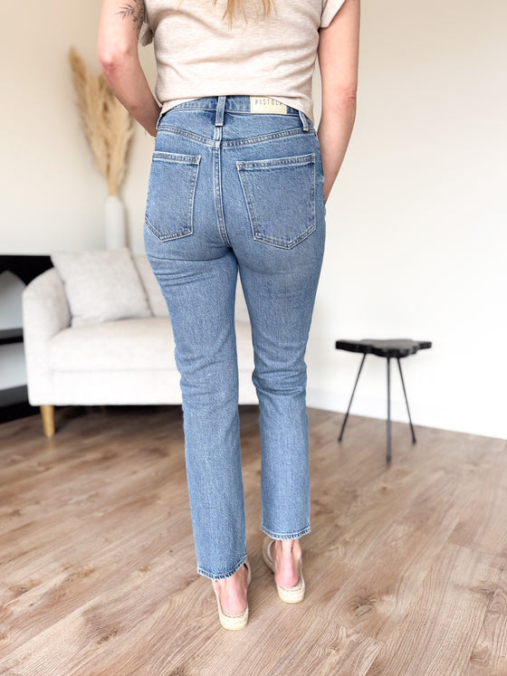 Tate High Rise Slim Ankle Jeans