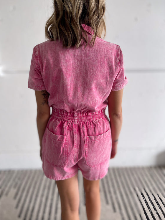 Cassidy Romper in Pink