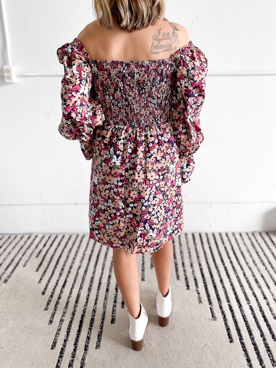 Ryan Floral Smocked Short Dress