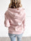 Rebekah Front Zip Sweatshirt In Blush