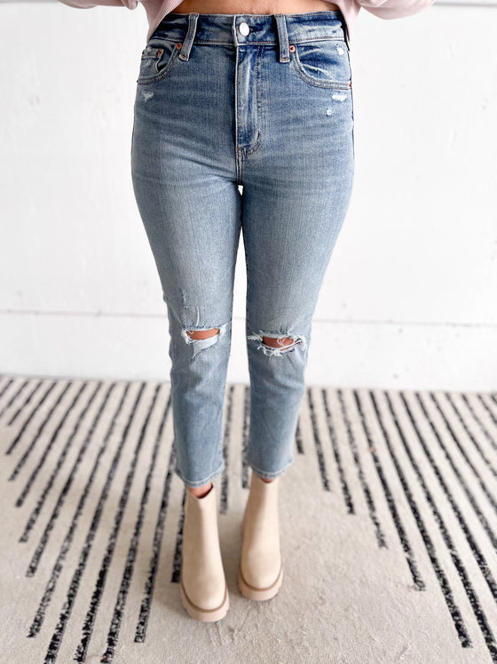 Adelina Cigarette Straight Jeans