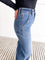 Alexa Dark Wash Wide Leg Patch Pocket Jeans