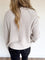 Mathilda Pocket Crewneck Sweater in Stone