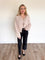 Meghan Button Cardigan in Blush