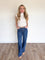 Zoya Ruffle Tank Mock Neck Sweater
