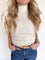 Zoya Ruffle Tank Mock Neck Sweater