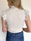 Zoya Ruffle Tank Mock Neck Sweater