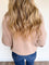 Farrah Mineral Washed Raglan Sweatshirt in Dark Taupe