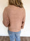 Lorna Cable Knit Sweater in Dark Taupe
