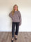 Nina Oversized Crewneck Sweatshirt in Walnut