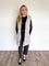 Calista Hooded Long Puffer Vest in Beige