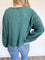 Clio Mineral Washed Waffle LS Top in Deep Green
