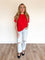 Camila Boxy Fit Tee in Glazed Cherry