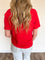 Camila Boxy Fit Tee in Glazed Cherry