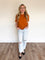 Camila Boxy Fit Tee in Burnt Amber