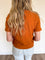 Camila Boxy Fit Tee in Burnt Amber
