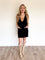 Hadley Sleeveless Knit Mini Dress in Black