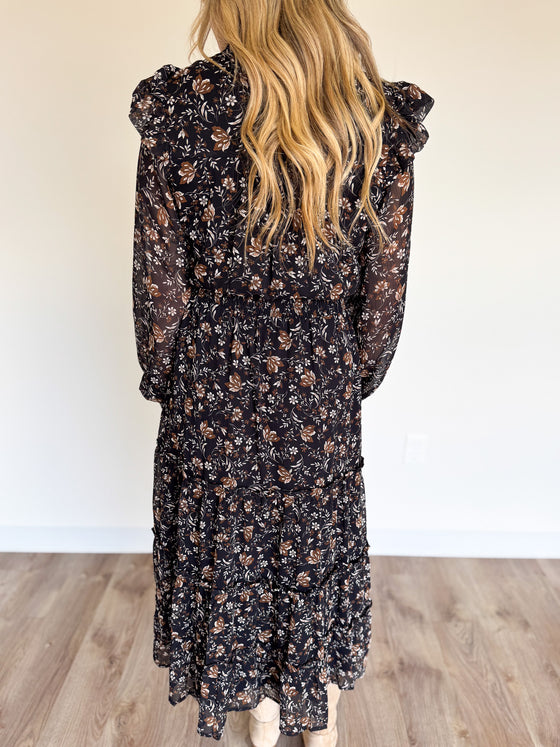 Kathleen Tiered Long Sleeve Dress