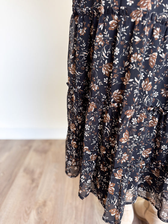 Kathleen Tiered Long Sleeve Dress