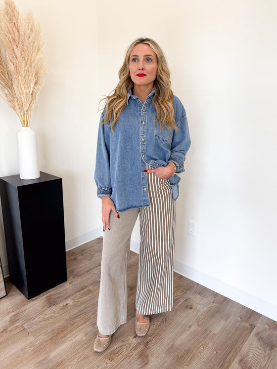 Keiko Washed Denim Top