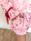 Noelle Ruffle Christmas Pajama Set - Pink + Red