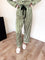 Mary Long Sleeve Pajama Set - Green Stripe