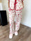 Holly Holiday Pajama Set in Ivory + Red