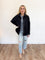 Honey Denim Shacket in Black