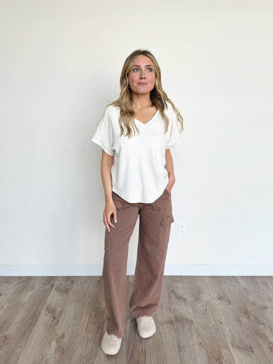 Chaya Cargo Pants in Chestnut